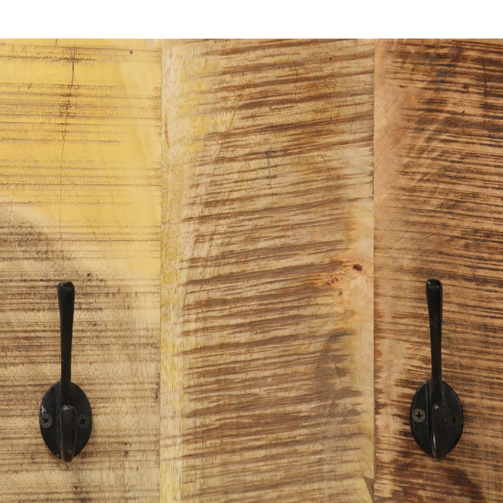 vidaXL Wandgarderobe 2 Stk. Mangoholz Massiv 36x110x3 cm