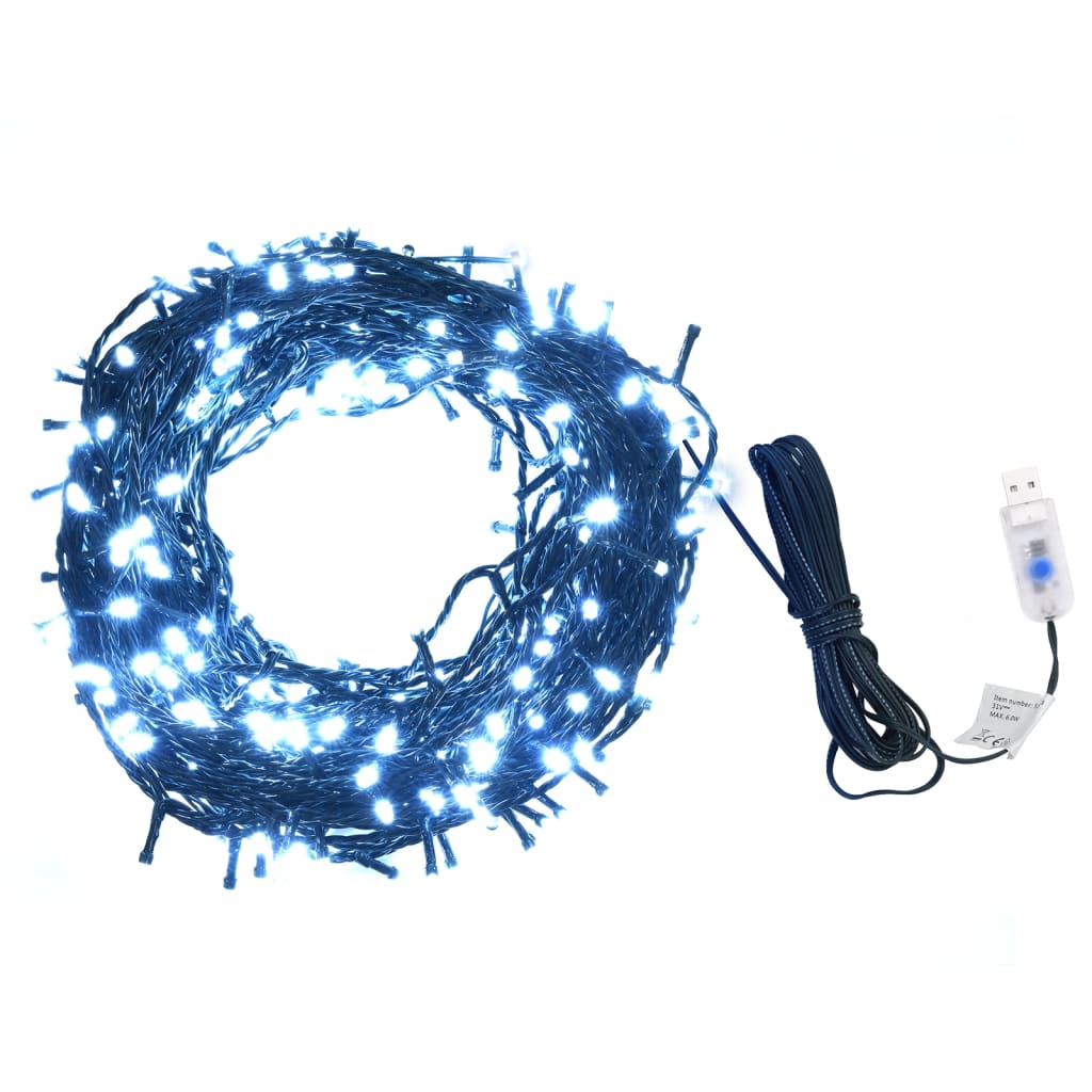 vidaXL Lichterkette 400 LEDs Indoor und Outdoor 40 m Kaltweiß