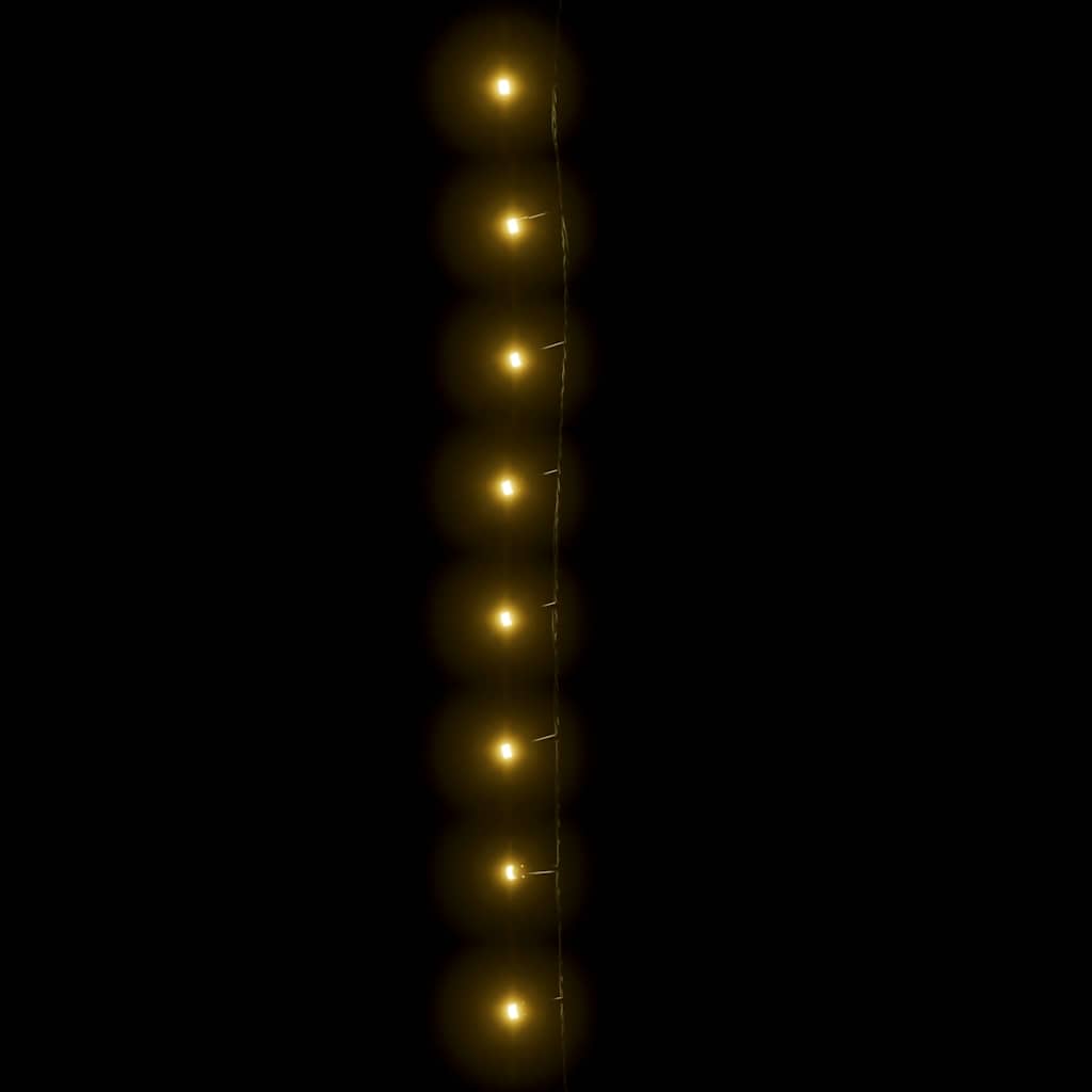 Lichterkette mit 600 LEDs 60 m 8 Lichteffekte IP44 Warmweiß
