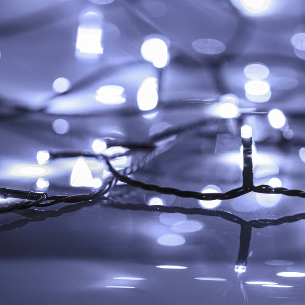 vidaXL Lichterkette 1000 LEDs Indoor und Outdoor IP44 100 m Kaltweiß