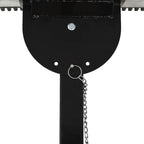 vidaXL Hand-Schneepflug mit Rädern 100 x 44 cm