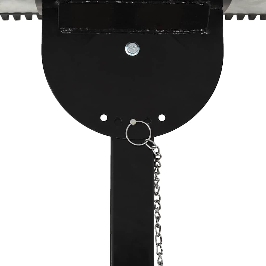 vidaXL Hand-Schneepflug mit Rädern 100 x 44 cm