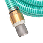 vidaXL Saugschlauch mit Messing-Anschlüssen 3 m 25 mm Grün