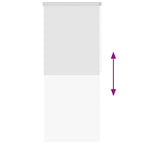 vidaXL Duschrollo 80x240 cm Weiß
