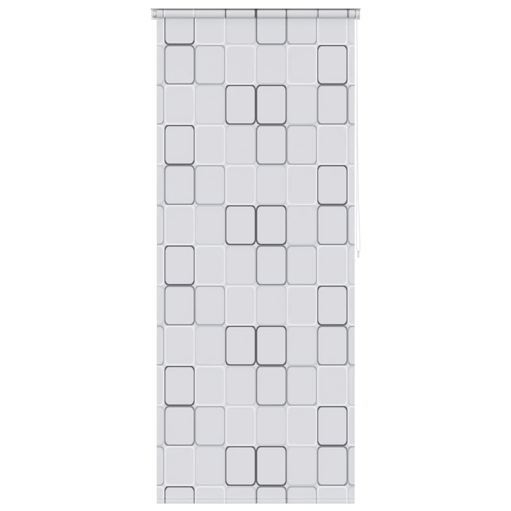vidaXL Duschrollo 80x240 cm Quadratmuster