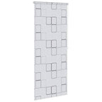 vidaXL Duschrollo 80x240 cm Quadratmuster