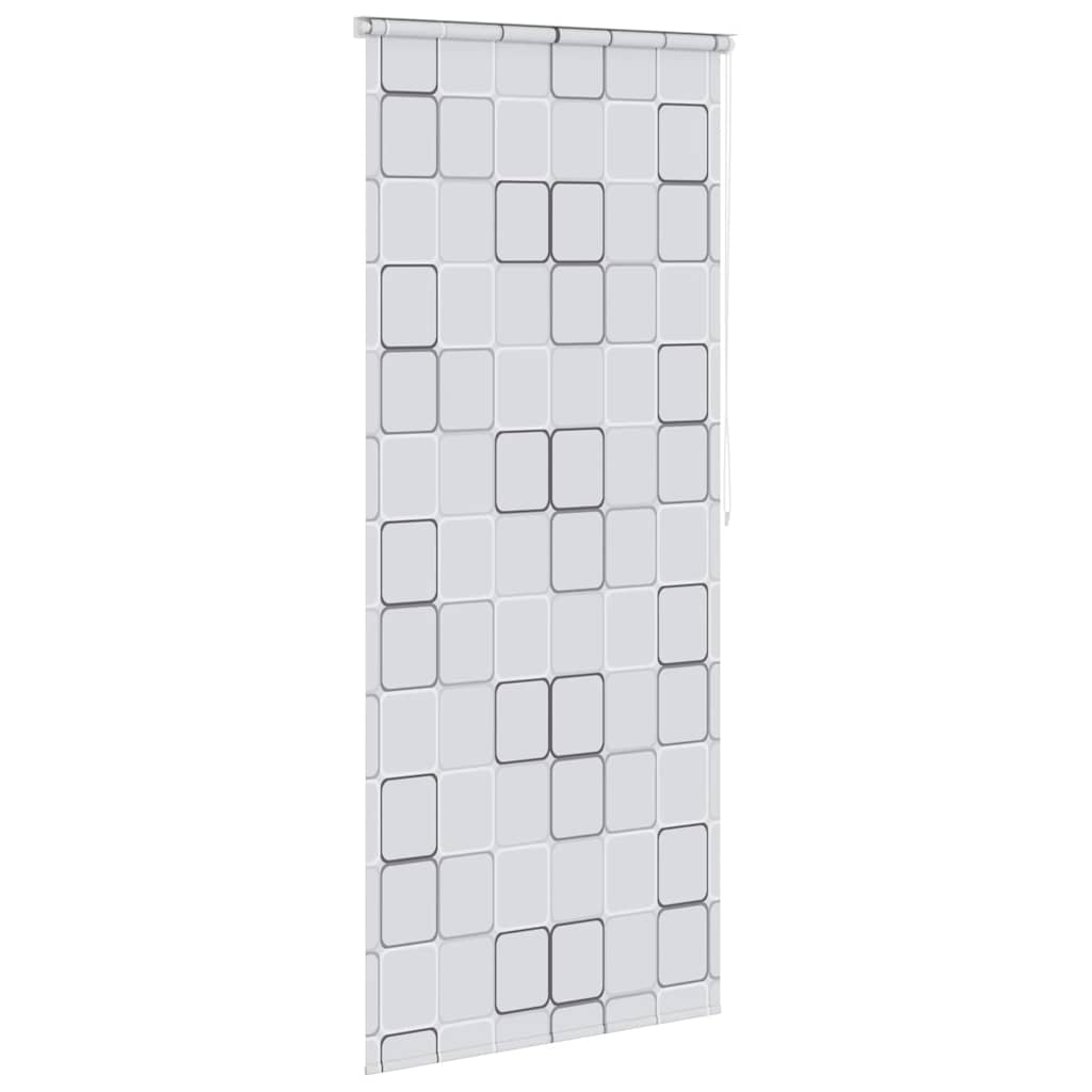 vidaXL Duschrollo 80x240 cm Quadratmuster