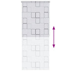 vidaXL Duschrollo 80x240 cm Quadratmuster
