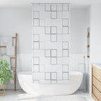 vidaXL Duschrollo 80x240 cm Quadratmuster