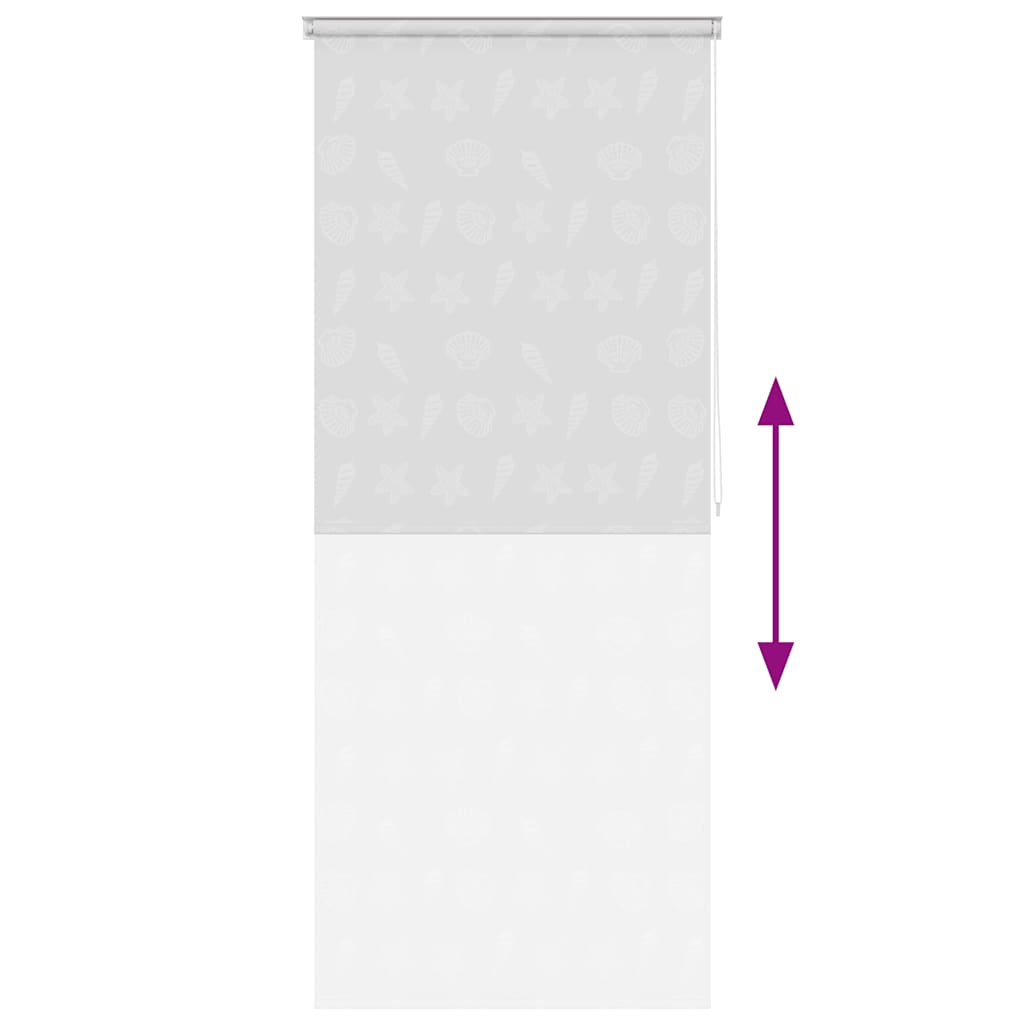 vidaXL Duschrollo 80x240 cm Seesternmuster