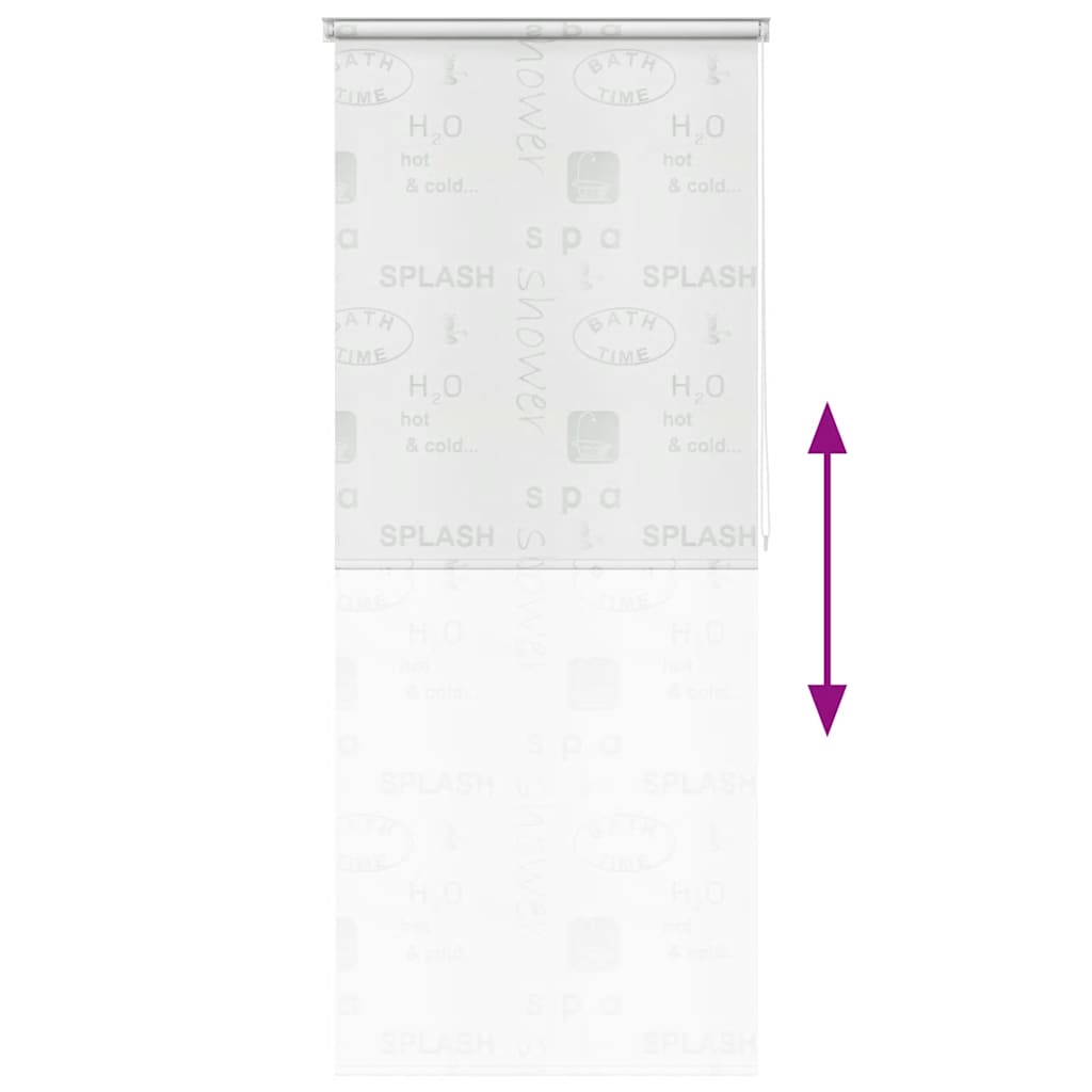 vidaXL Duschrollo 80x240 cm Splash-Design