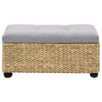 vidaXL Sitzbank-Set 2-tlg. Seegras Grau