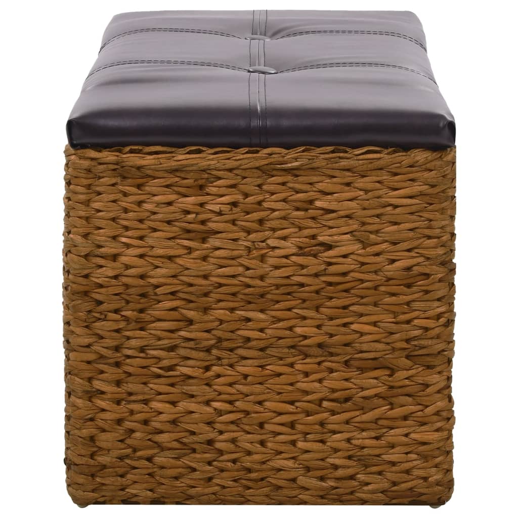 vidaXL Sitzbank mit 2 Körben Seegras 71×40×42 cm Braun