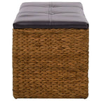 vidaXL Sitzbank mit 2 Körben Seegras 71×40×42 cm Braun