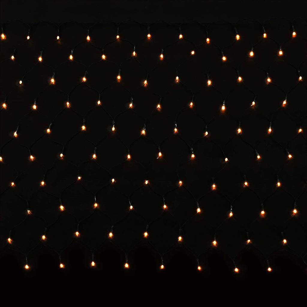 vidaXL Led-Net Dunkelgrün