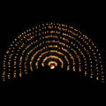 vidaXL Led-Net Dunkelgrün