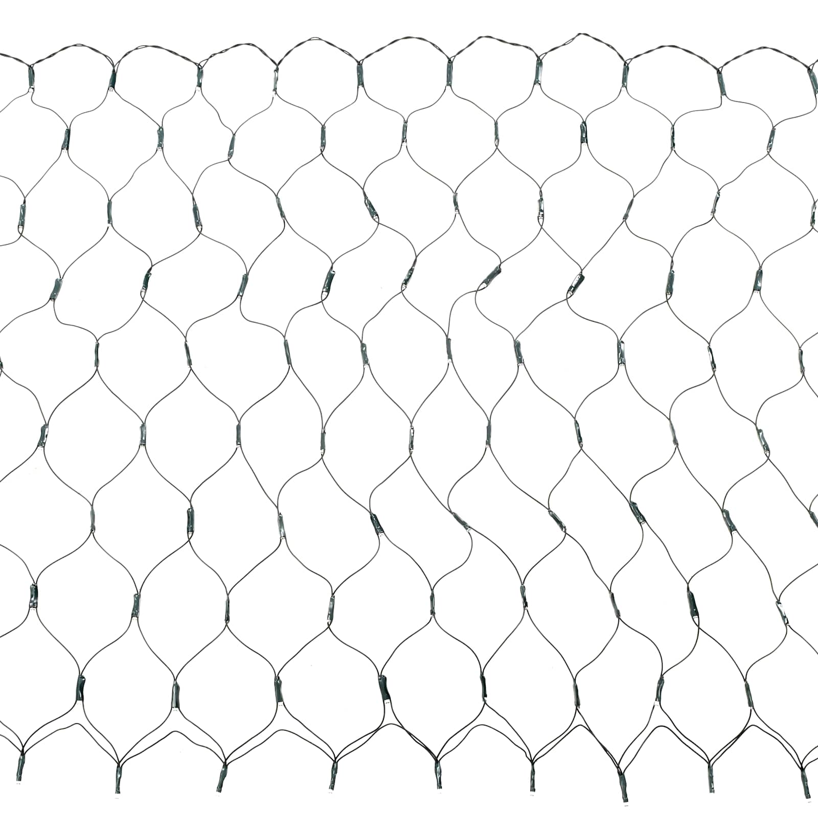 vidaXL Led-Net Dunkelgrün