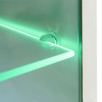 VidaXL 5-tlg. TV-Wohnwand-Set mit LED-Leuchten Hochglanz-Weiß