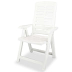 vidaXL 3-tlg. Bistro-Set Kunststoff Weiß