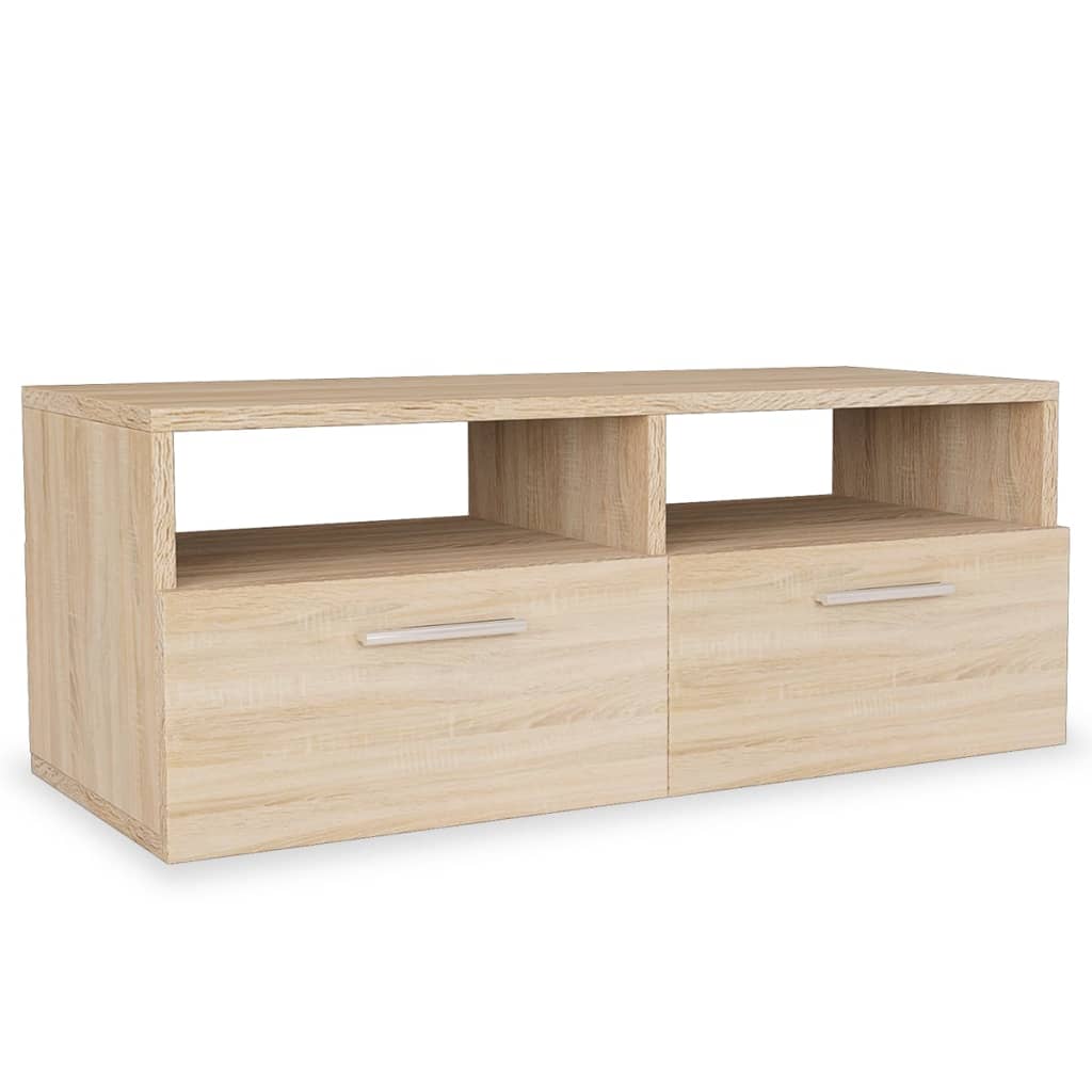 vidaXL 2 Stk. TV-Schränke Holzwerkstoff 95x35x36 cm Eiche
