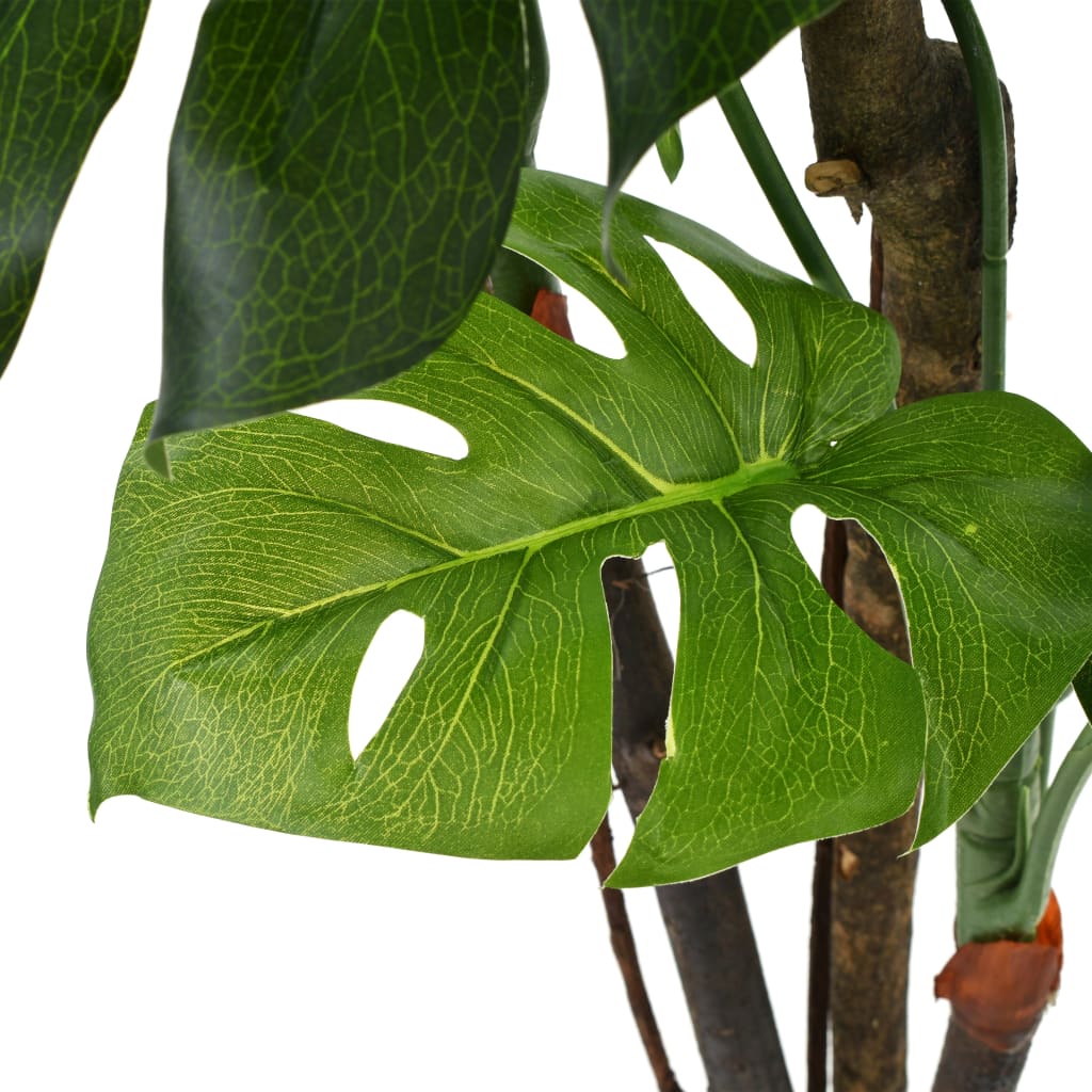 vidaXL Künstliche Monstera Fensterblatt mit Topf 70 cm Grün