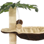 vidaXL Katzen-Kratzbaum mit Sisal-Kratzstange 50 cm Beige und Braun