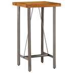 vidaXL Bartisch Recyceltes Massivholz Teak 60x60x107 cm