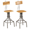vidaXL Barhocker 2 Stk. Altholz Teak