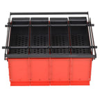 vidaXL Papierbrikettpresse Stahl 34x14x14 cm Schwarz und Rot
