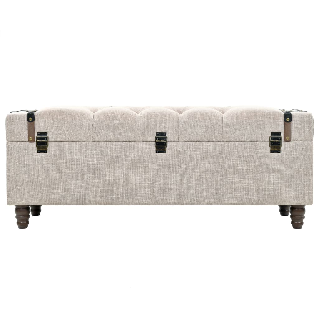 vidaXL Aufbewahrungsbank-Set 3-tlg. Massivholz und Stahl 112x37x45 cm