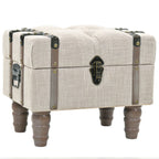 vidaXL Aufbewahrungsbank-Set 3-tlg. Massivholz und Stahl 112x37x45 cm