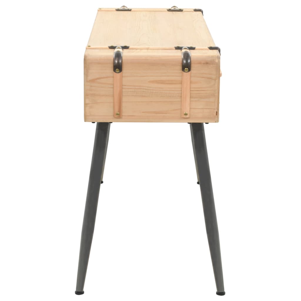 vidaXL Konsolentisch Massivholz Tanne 115x40,5x76 cm