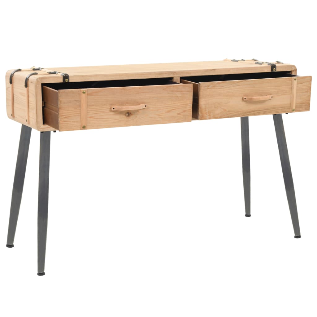 vidaXL Konsolentisch Massivholz Tanne 115x40,5x76 cm
