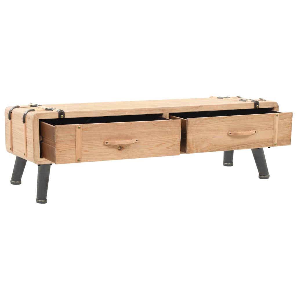 vidaXL TV-Schrank Massivholz Tanne 120x33x35 cm