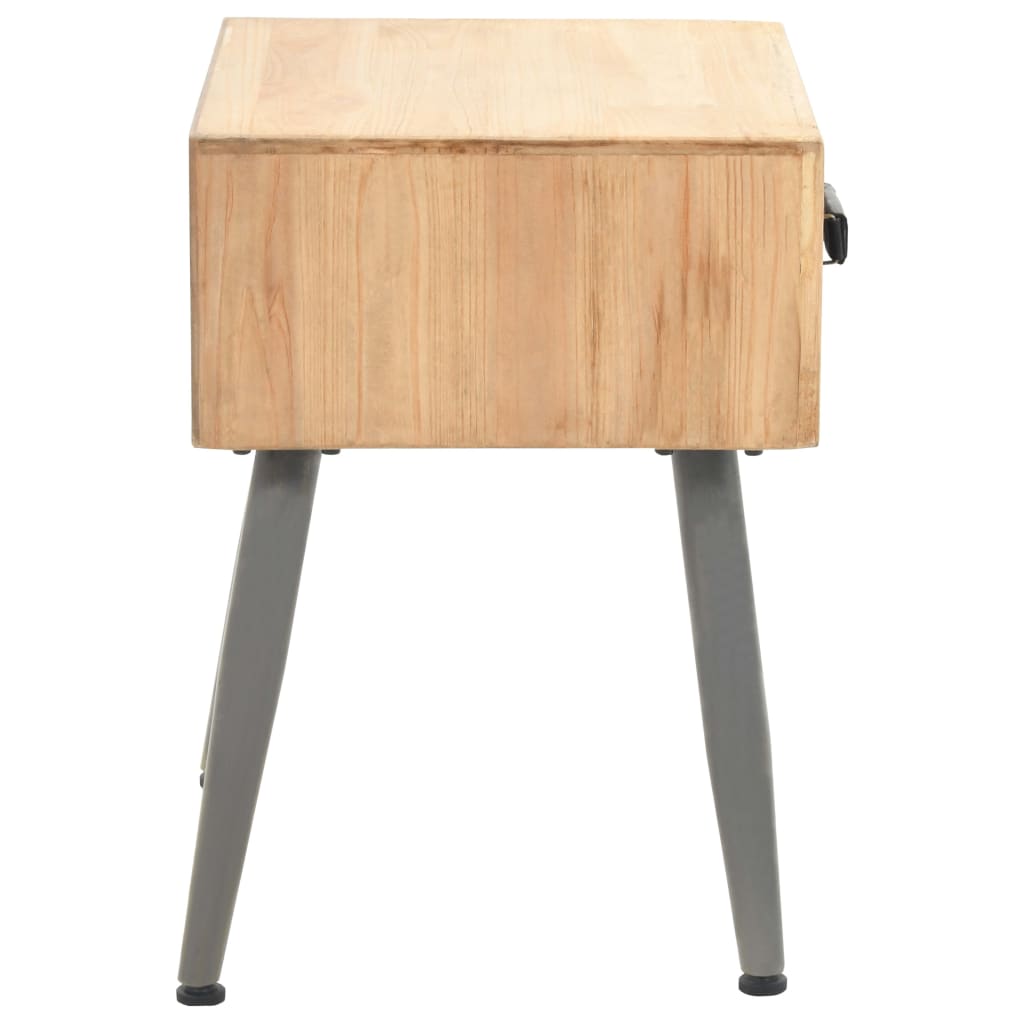 vidaXL Nachtisch Massivholz Tanne 43x38x50 cm
