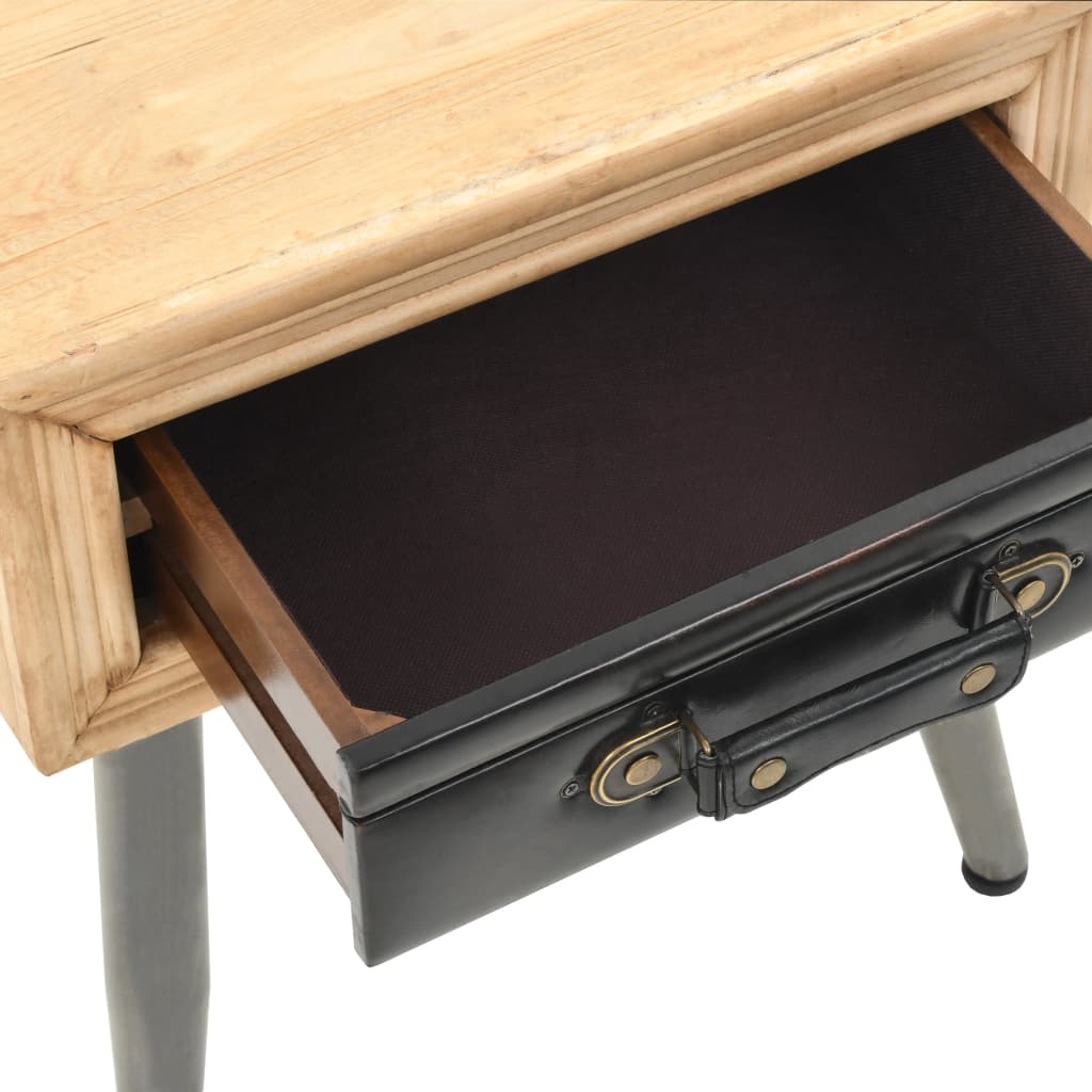 vidaXL Nachtisch Massivholz Tanne 43x38x50 cm