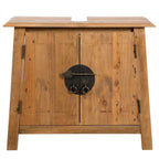 vidaXL Badezimmer-Unterschrank Massivholz Kiefer 70x32x63 cm