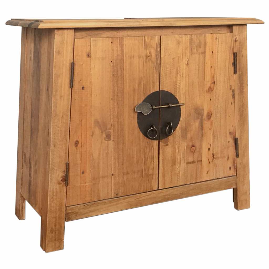 vidaXL Badezimmer-Unterschrank Massivholz Kiefer 70x32x63 cm