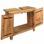 vidaXL Badezimmer-Unterschrank Massivholz Kiefer 70x32x63 cm