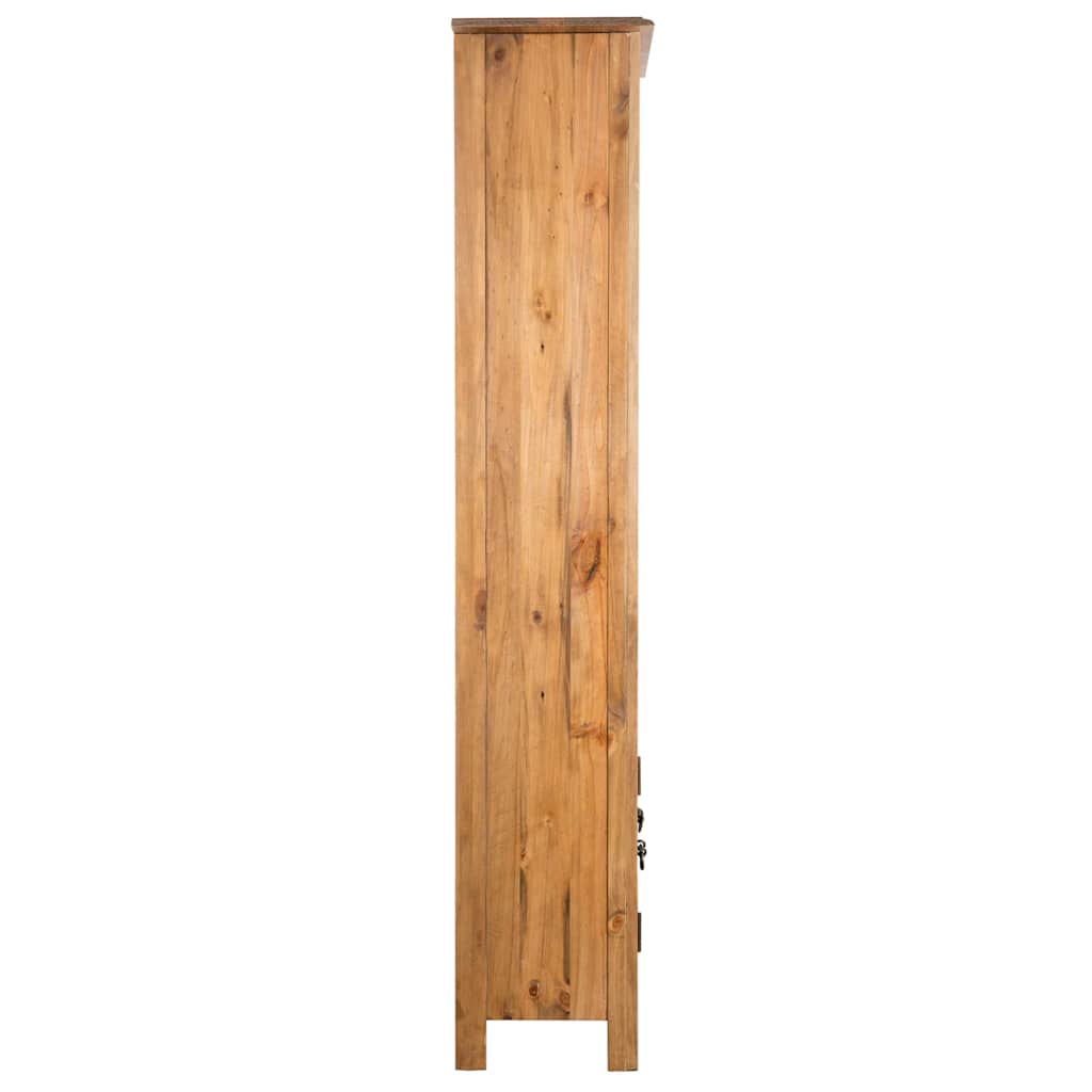 vidaXL Bad-Hochschrank Massivholz Kiefer 48x32x170 cm