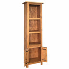 vidaXL Bad-Hochschrank Massivholz Kiefer 48x32x170 cm