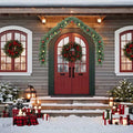 vidaXL Weihnachtsgirlande mit Kugeln und LED-Leuchten 5 m