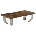 vidaXL Opium-Couchtisch Altholz und Stahl 110×60×35 cm
