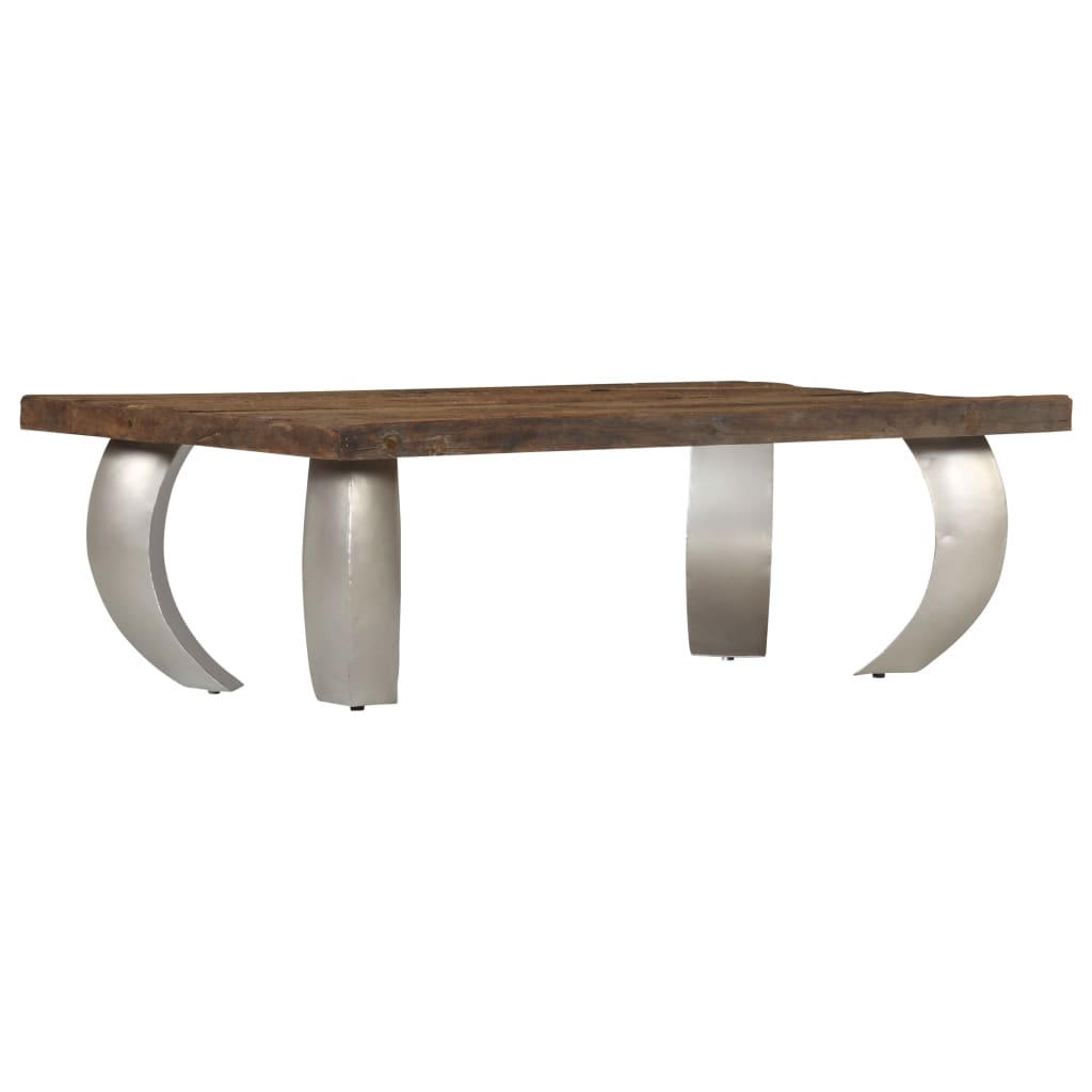 vidaXL Opium-Couchtisch Altholz und Stahl 110×60×35 cm