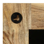 vidaXL Spiegel Mangoholz Massiv 50 x 50 cm