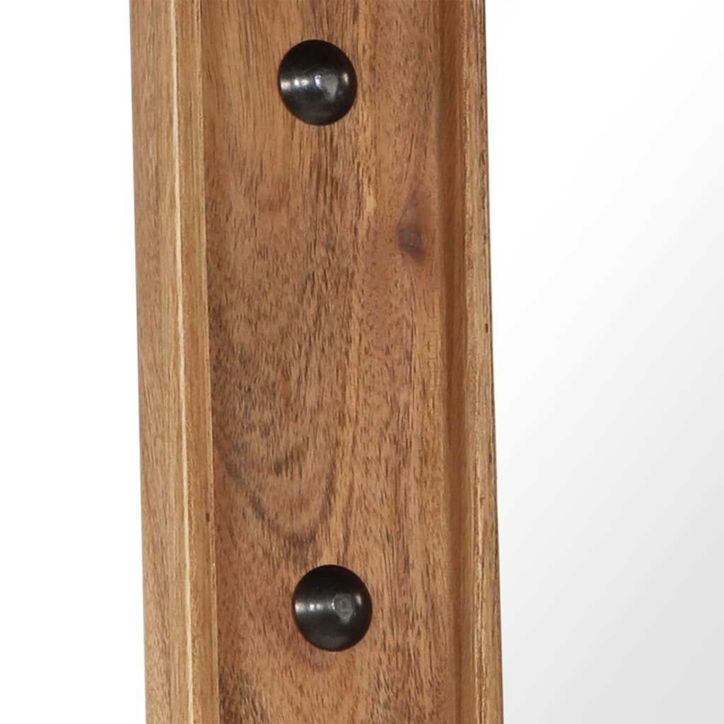 vidaXL Spiegel Akazienholz Massiv 50x50 cm