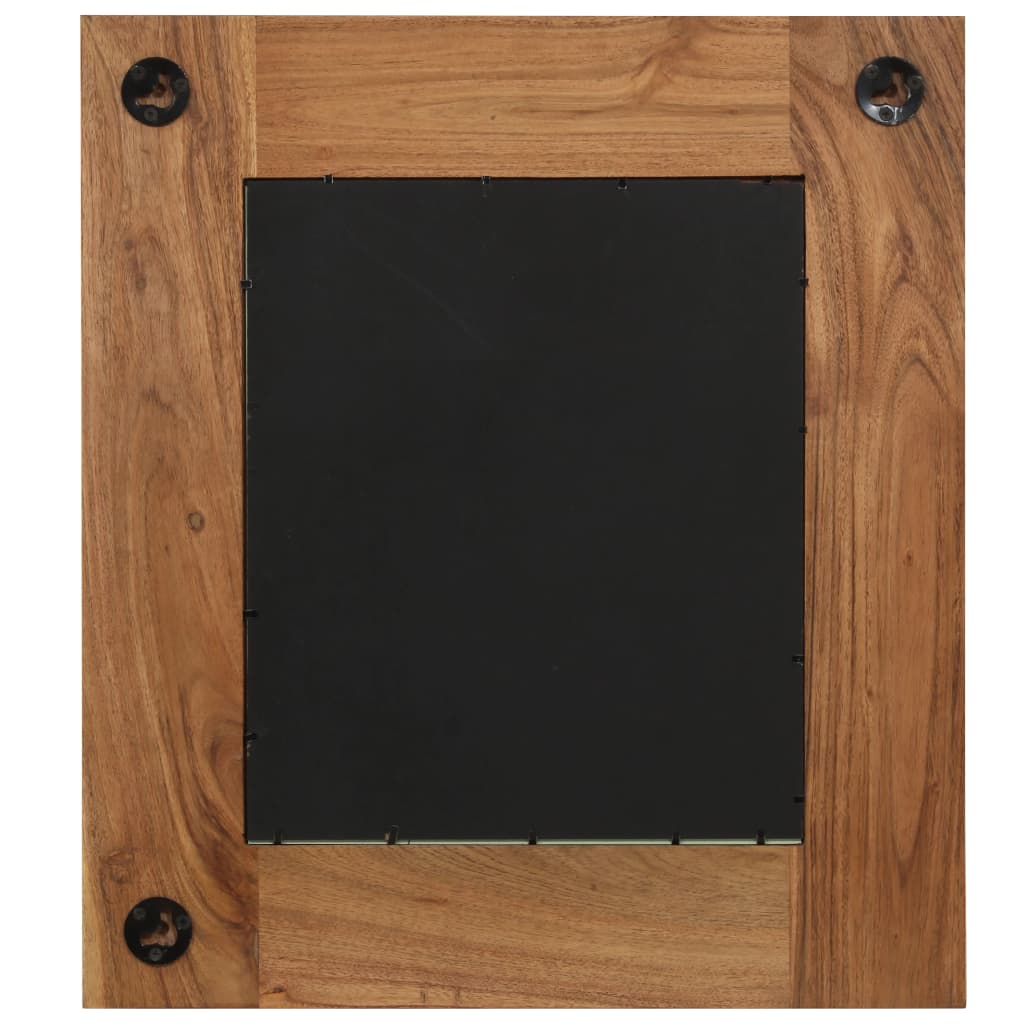vidaXL Spiegel Akazienholz Massiv 50x50 cm