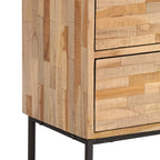 vidaXL TV-Schrank Recyceltes Teakholz 90x30x55 cm