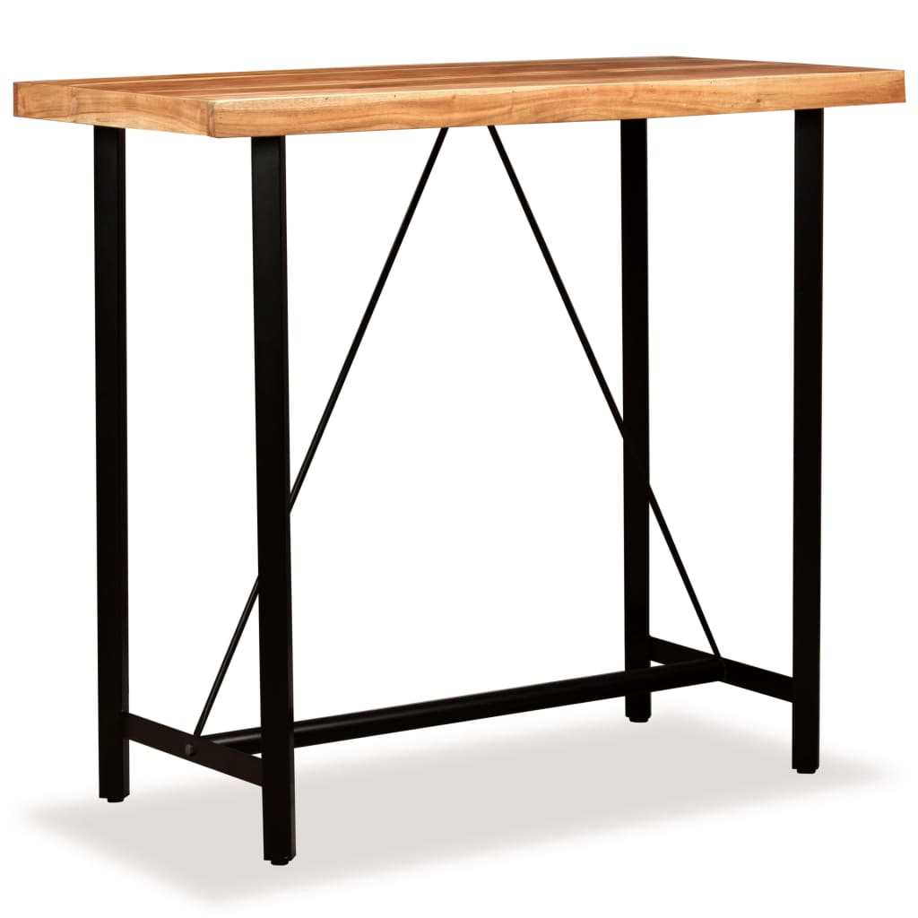 vidaXL 5-tlg. Bar-Set Massivholz Akazie und Altholz