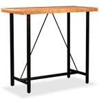 vidaXL 5-tlg. Bar-Set Massivholz Akazie und Altholz